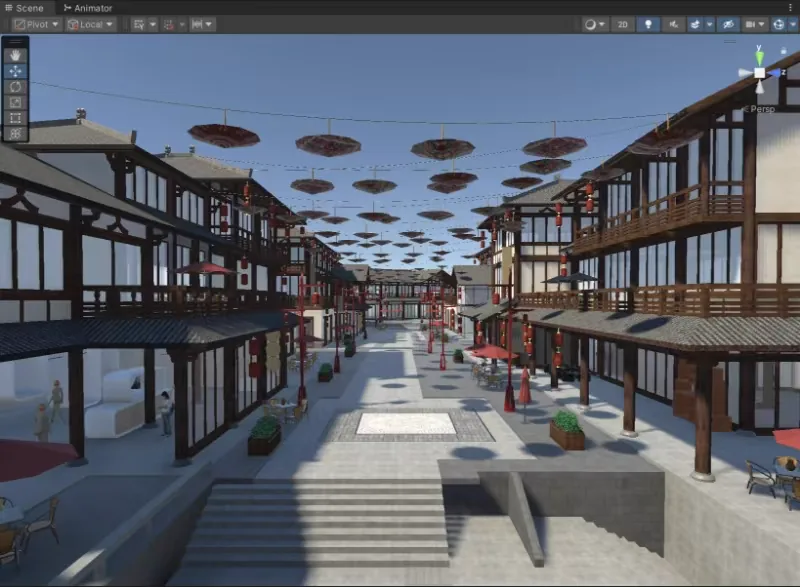 CureLandscape VR scene overview